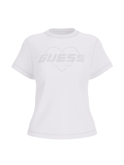 Guess T-shirt Donna V5gi10 K9rm1 Narciso Bianco