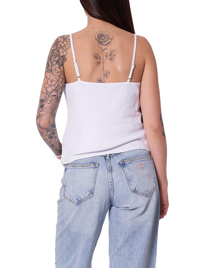 Guess Camicia Donna W5gh58 Wgld2 Caroline Bianco