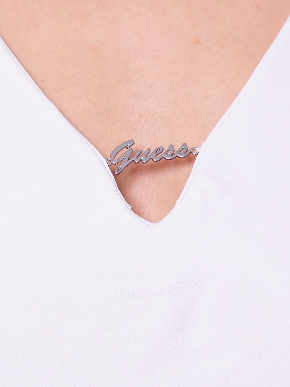 Guess Camicia Donna W5gh58 Wgld2 Caroline Bianco