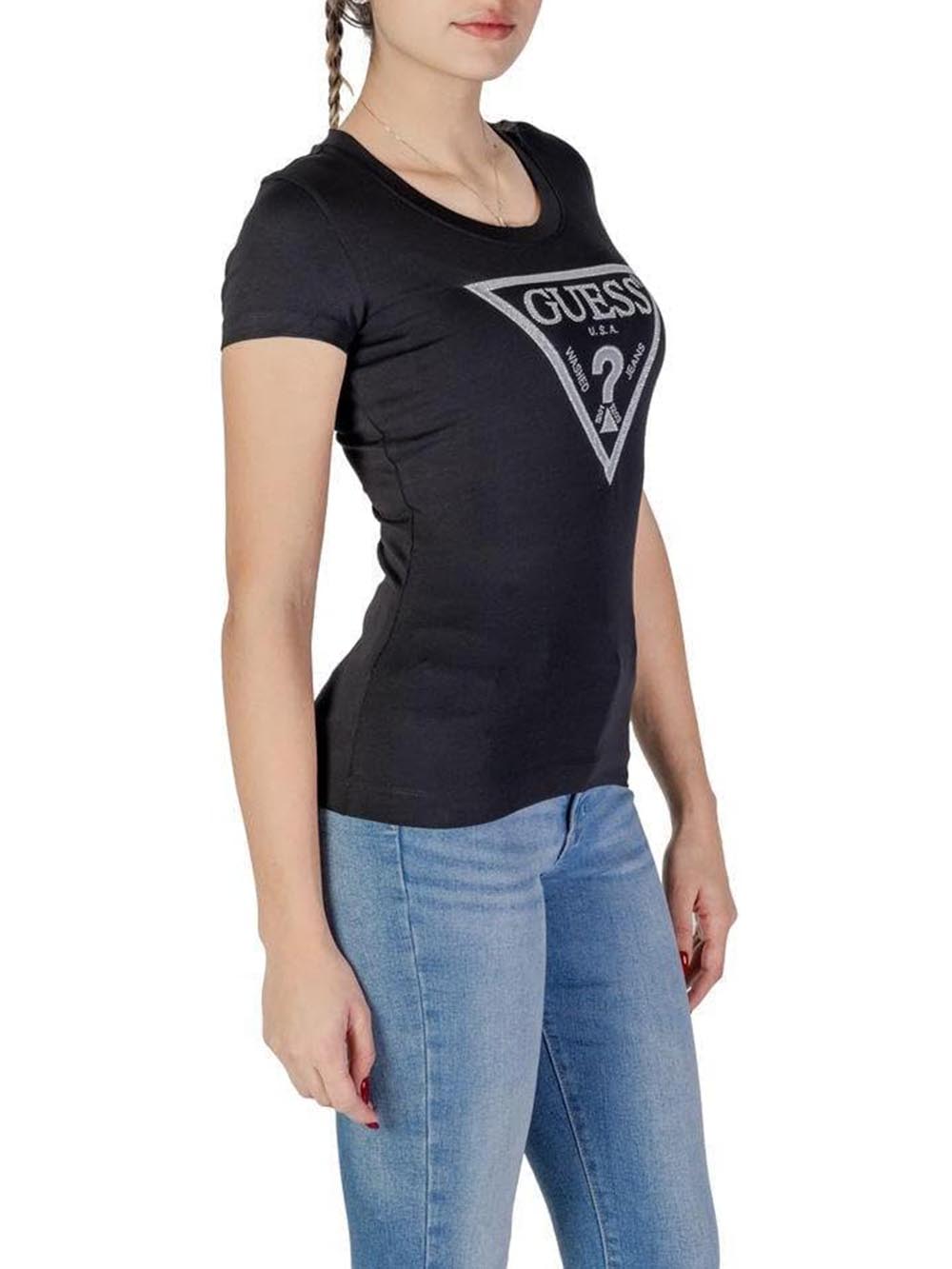 Guess T-shirt Donna W5ri11 J1314 Nero