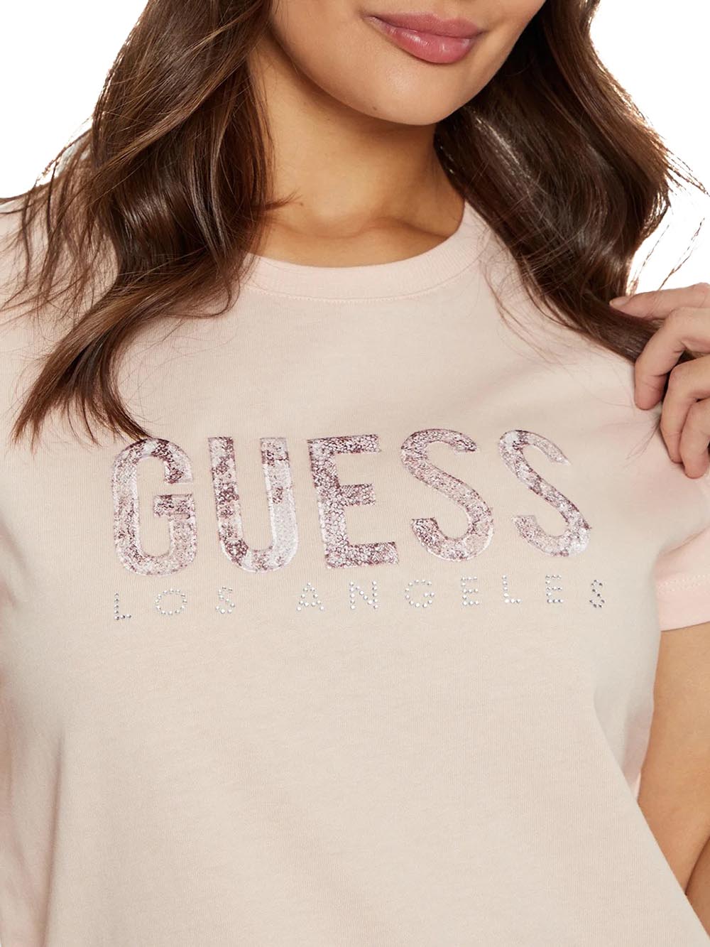 Guess T-shirt Donna W5ri19 I3z14 Python Panna