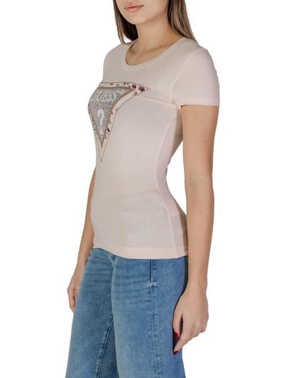 Guess T-shirt Donna W5ri22 J1314 Cheeta Rosa
