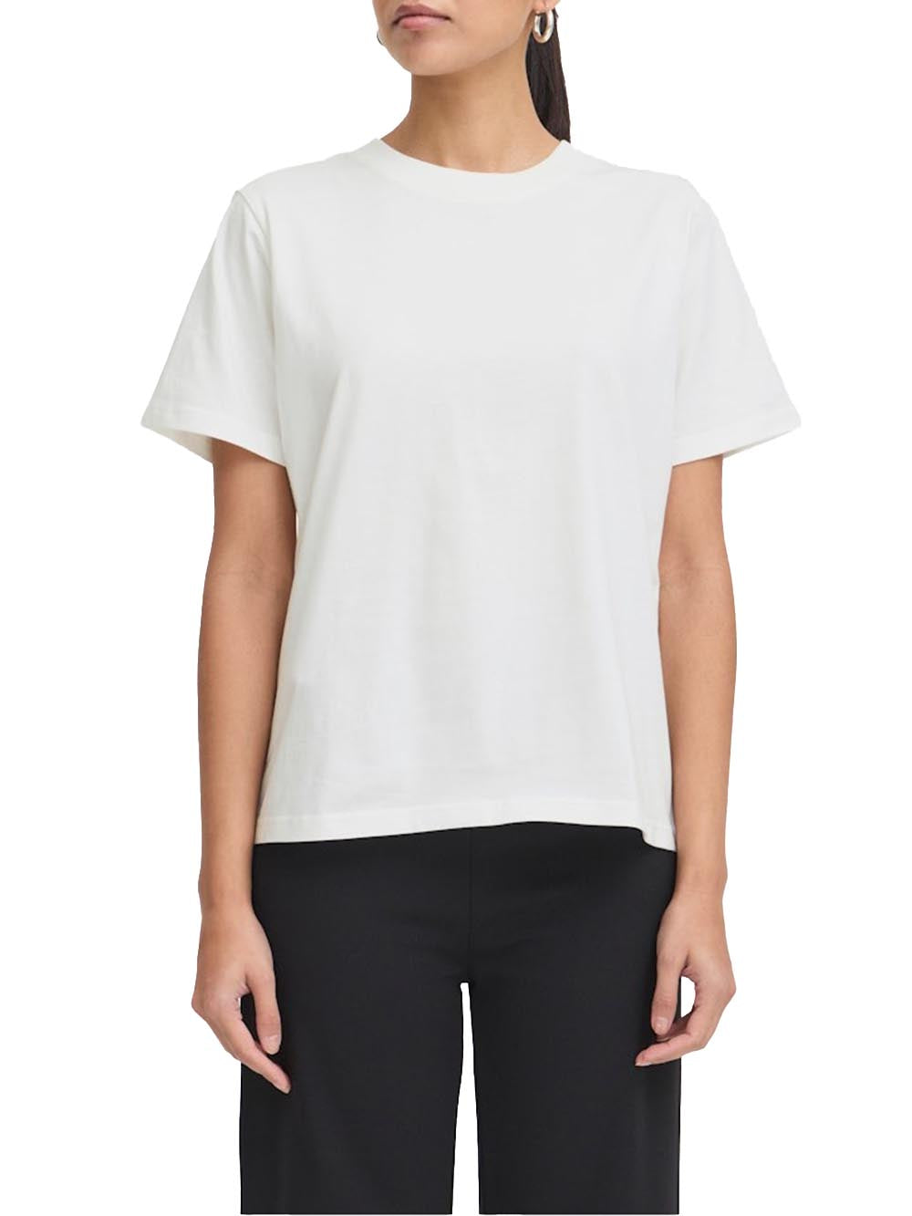 ICHI T-shirt Donna Palmer Loose 20119365 Bianco