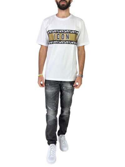 ICON T-shirt Uomo Icus2s5t051 Bianco