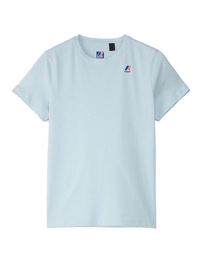 K-Way T-shirt Uomo K007je0 Le Vrai Edouard Celeste