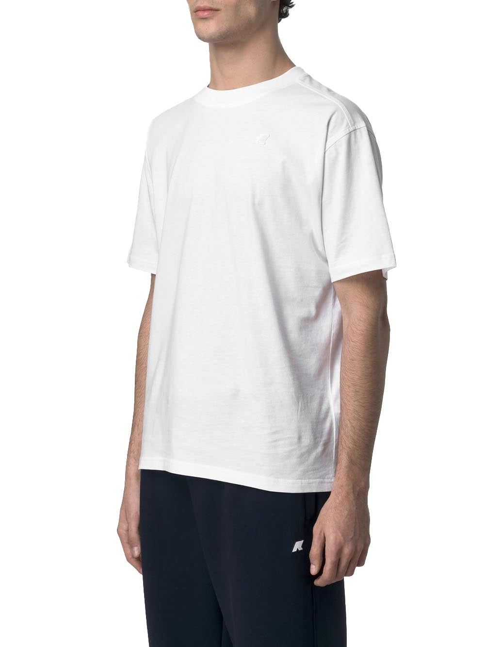 K-Way T-shirt Uomo K3136cw Solo Jersey Bianco