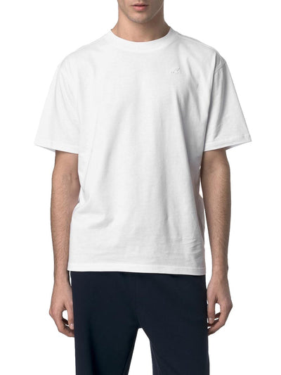 K-Way T-shirt Uomo K3136cw Solo Jersey Bianco
