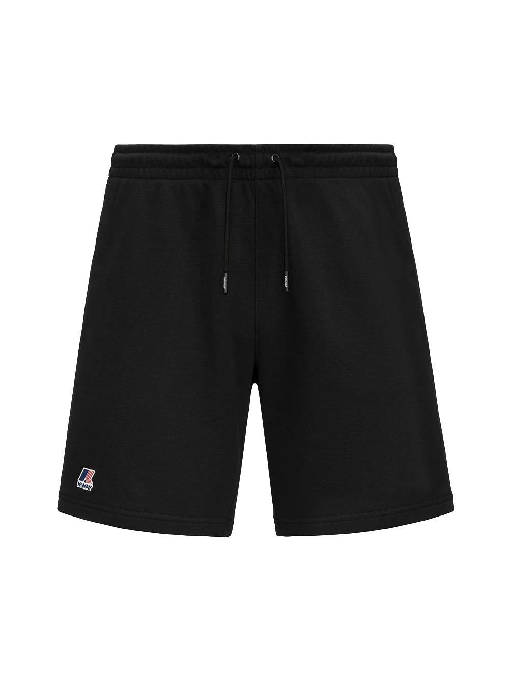 K-Way Bermuda Uomo K51225w Le Vrai Dorian Poly Cotton Nero