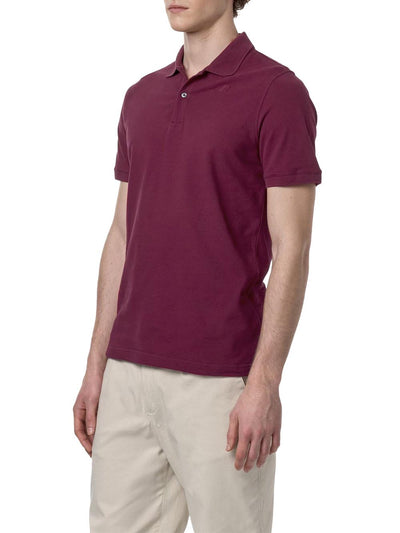 K-Way Polo Uomo K5127bw Amedee Pique Bordeaux