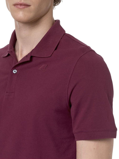 K-Way Polo Uomo K5127bw Amedee Pique Bordeaux