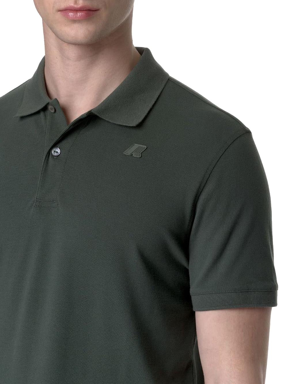 K-Way Polo Uomo K5127bw Amedee Pique Verde militare