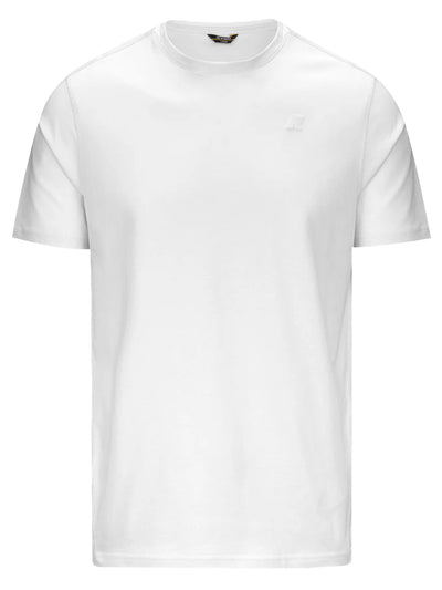 K-Way T-shirt Uomo K7125uw Odom Jersey Bianco