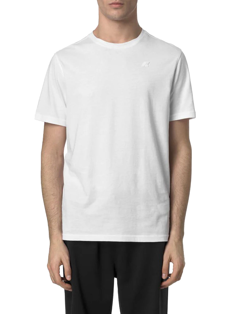 K-Way T-shirt Uomo K7125uw Odom Jersey Bianco