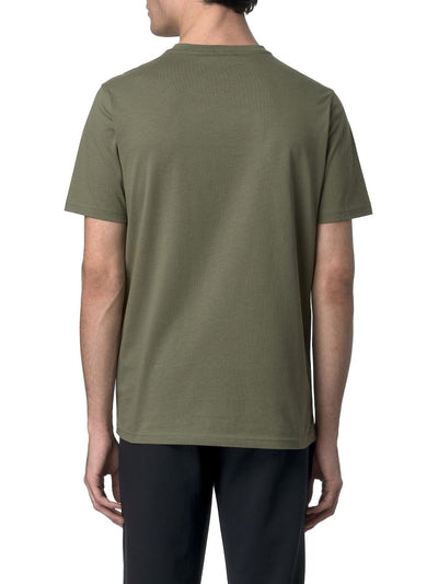 K-Way T-shirt Uomo K7125uw Odom Jersey Verde militare
