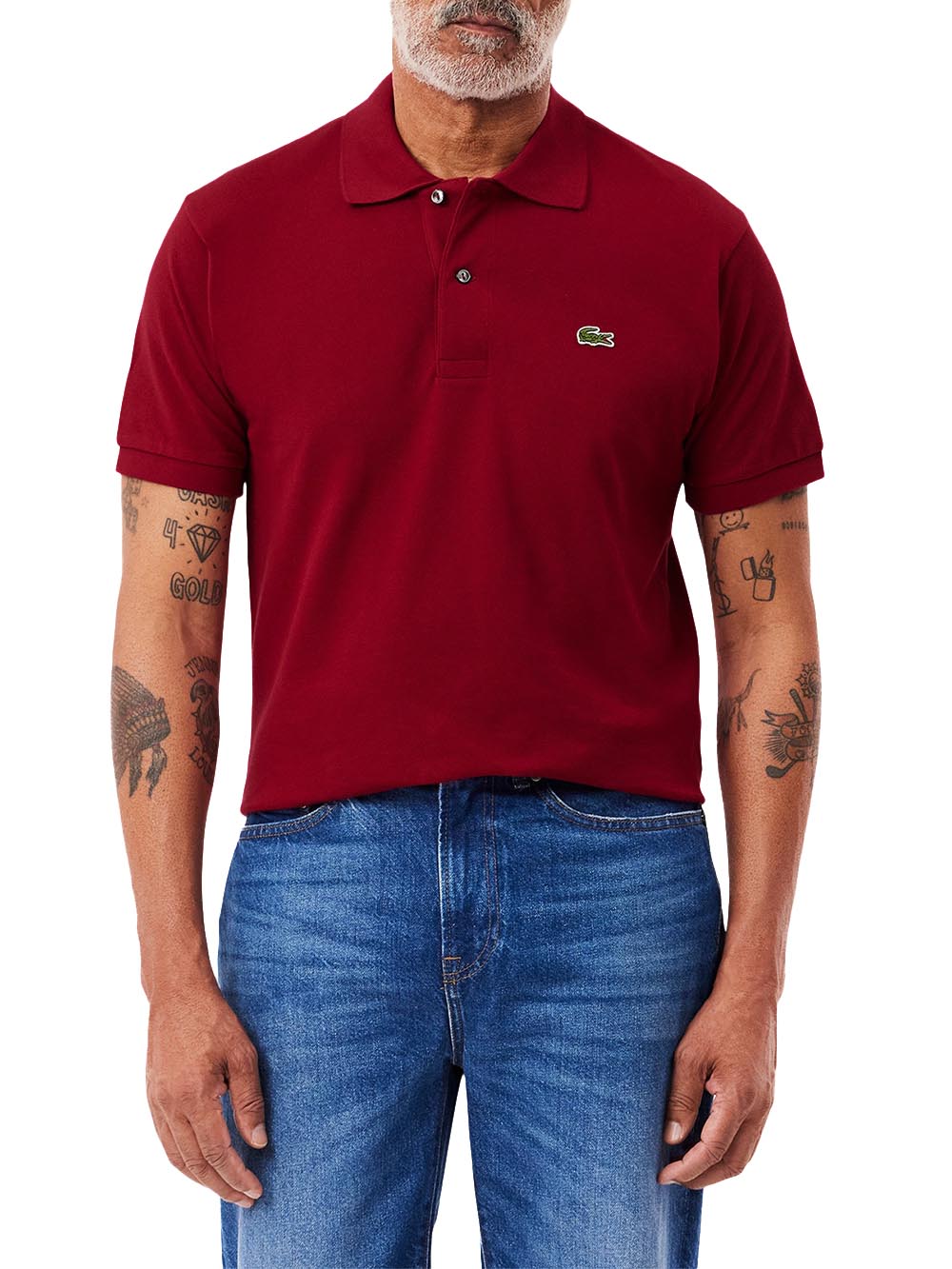 Lacoste Polo Uomo L.12.12 Bordeaux