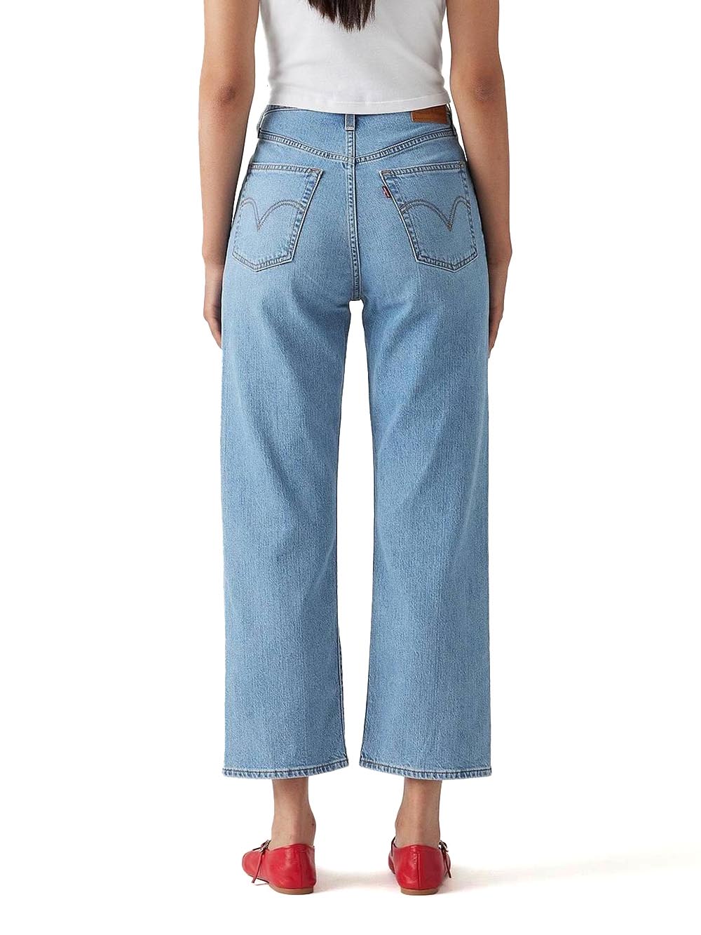 Levi's Jeans Donna Ribcage Straight Ankle 72693 Chiaro