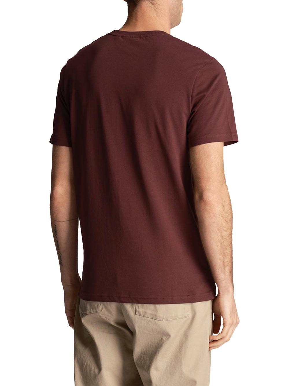 Lyle & Scott T-shirt Uomo Ts400vog Bordeaux