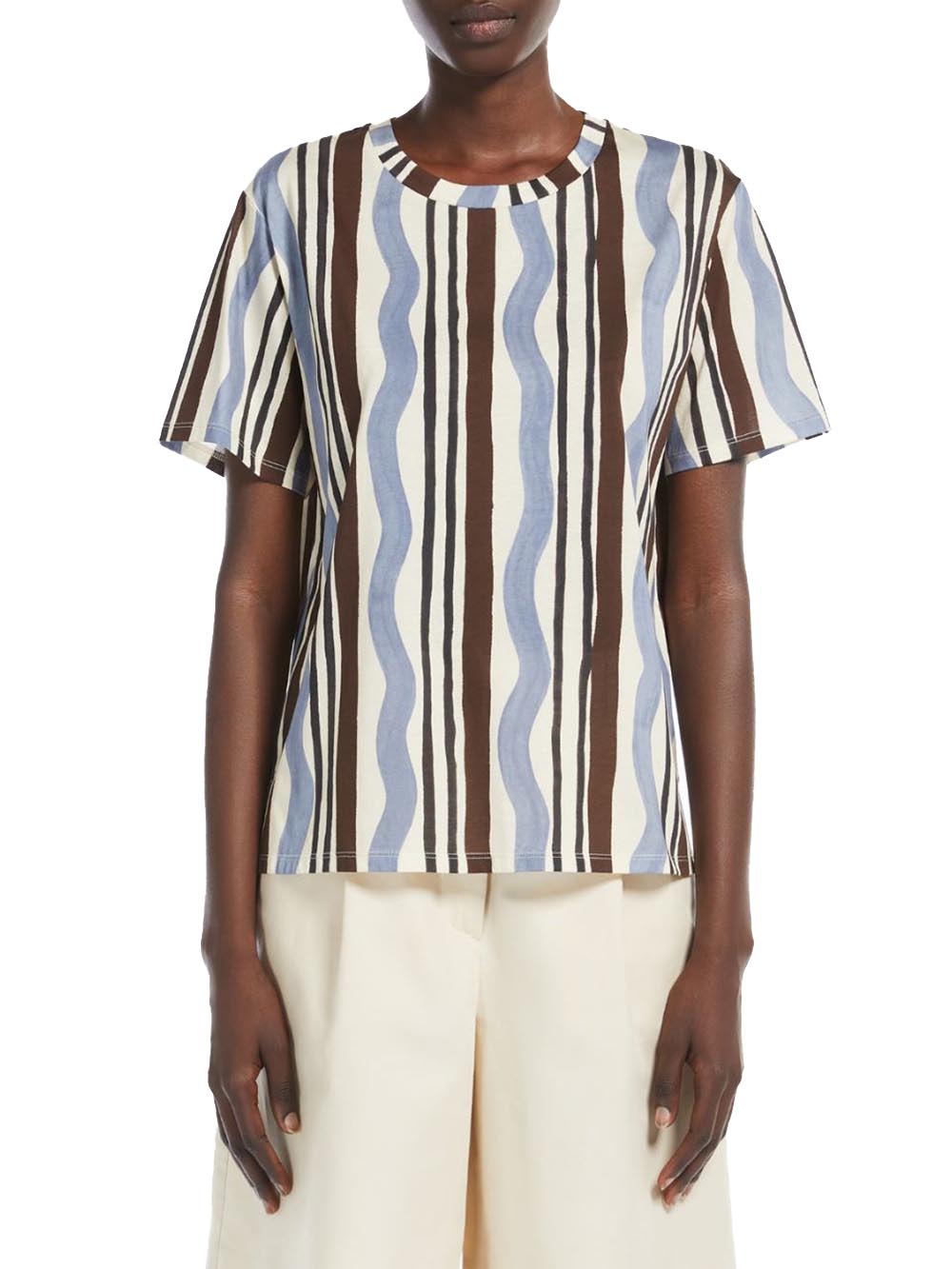 Max Mara Weekend T-shirt Donna Cadine 2515971012600 Bianco/blu
