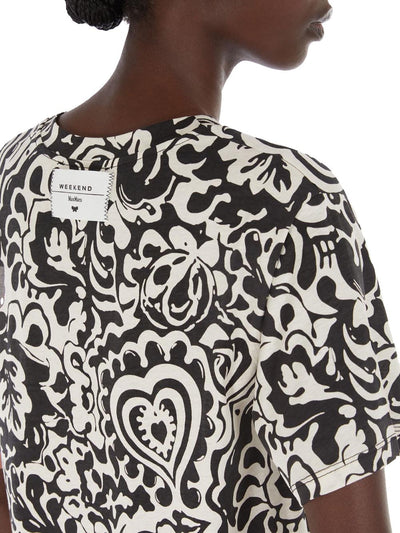 Max Mara Weekend T-shirt Donna Cadine 2515971012600 Panna/nero
