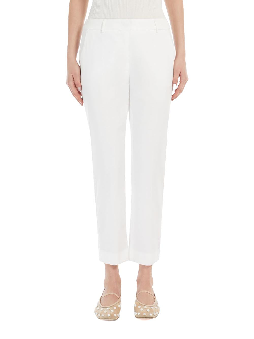 Max Mara Weekend Pantalone Donna Cecco 2515131042600 Bianco