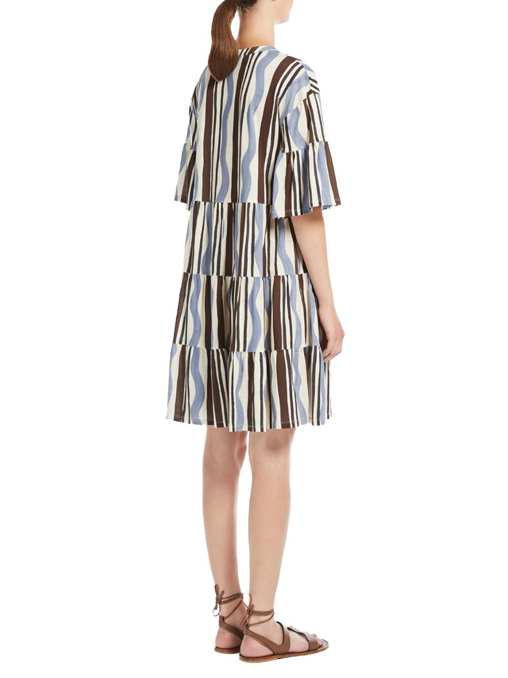 Max Mara Weekend Abito Donna Ely 2515621072600 Bianco/blu