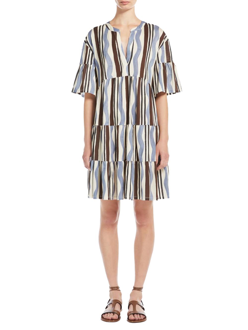 Max Mara Weekend Abito Donna Ely 2515621072600 Bianco/blu