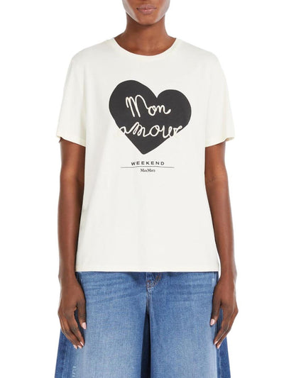 Max Mara Weekend T-shirt Donna Vello 2515971051600 Avorio