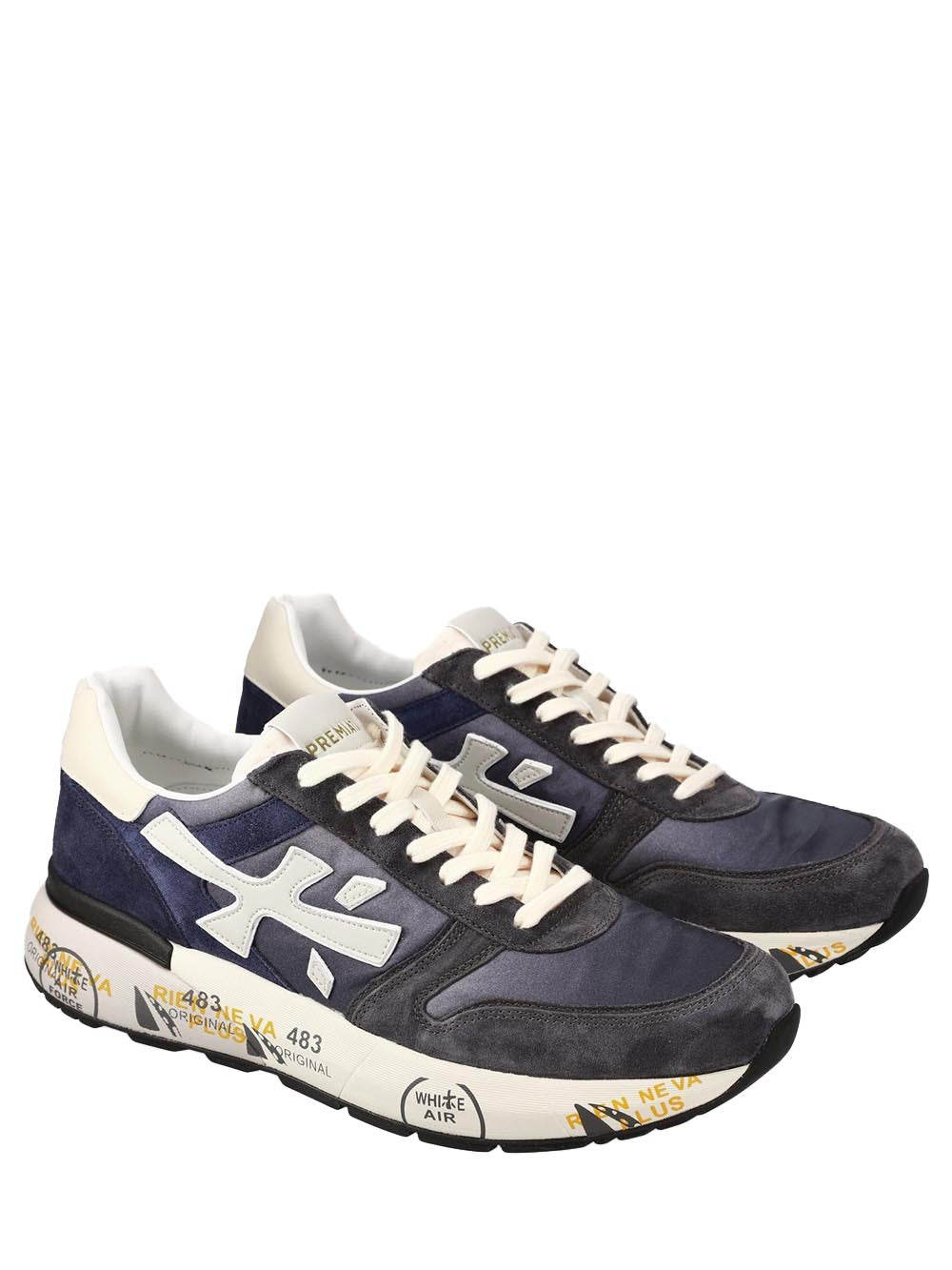 Premiata Sneaker Uomo Mick Grigio blu