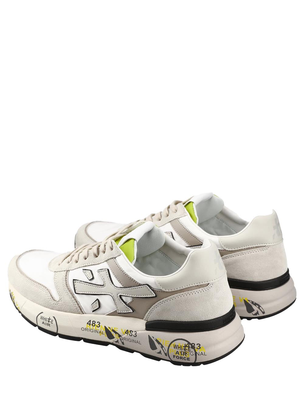 Premiata Sneaker Uomo Mick Bianco grigio