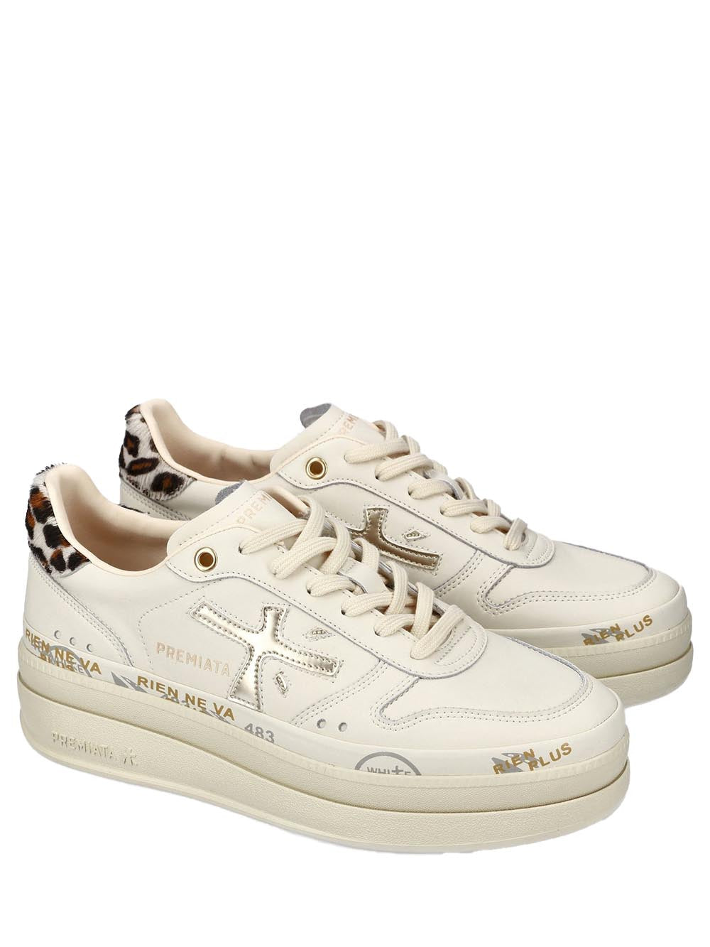 Premiata Sneaker Donna Micol Panna
