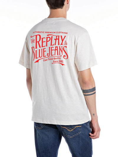 Replay T-shirt Uomo M3023 .000.22336 Panna