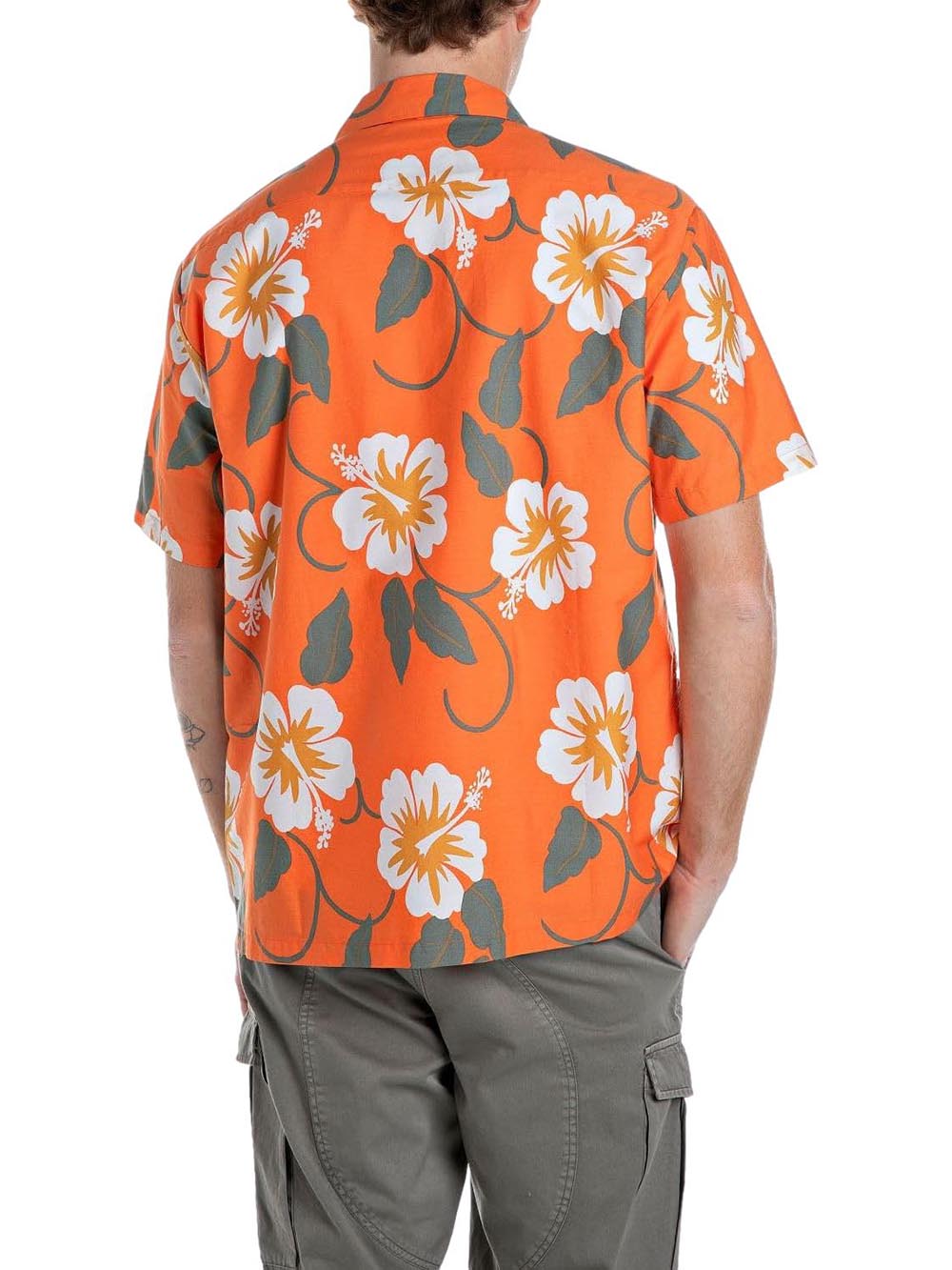 Replay Camicia Uomo M4157 .000.75022 Arancione