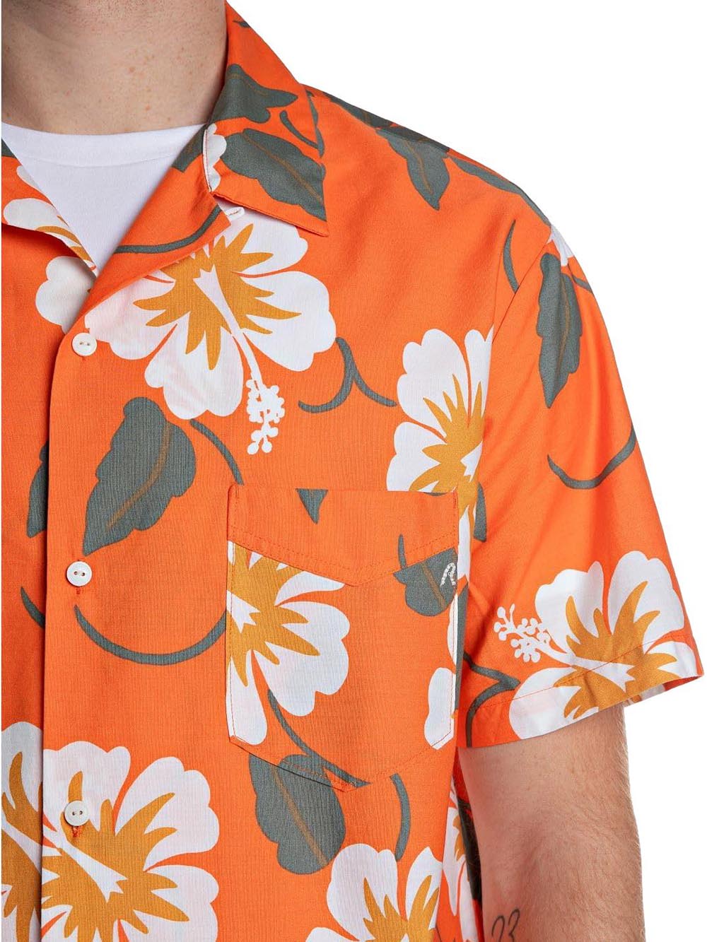 Replay Camicia Uomo M4157 .000.75022 Arancione
