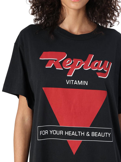 Replay T-shirt Donna W3378 .000.2660 Nero