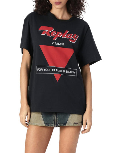 Replay T-shirt Donna W3378 .000.2660 Nero