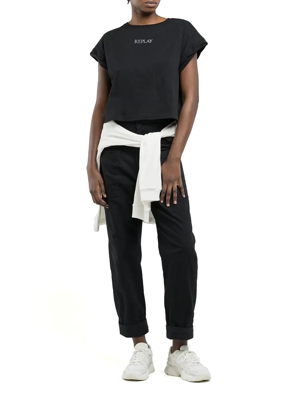 Replay T-shirt Donna W3417 .000.20994 Nero