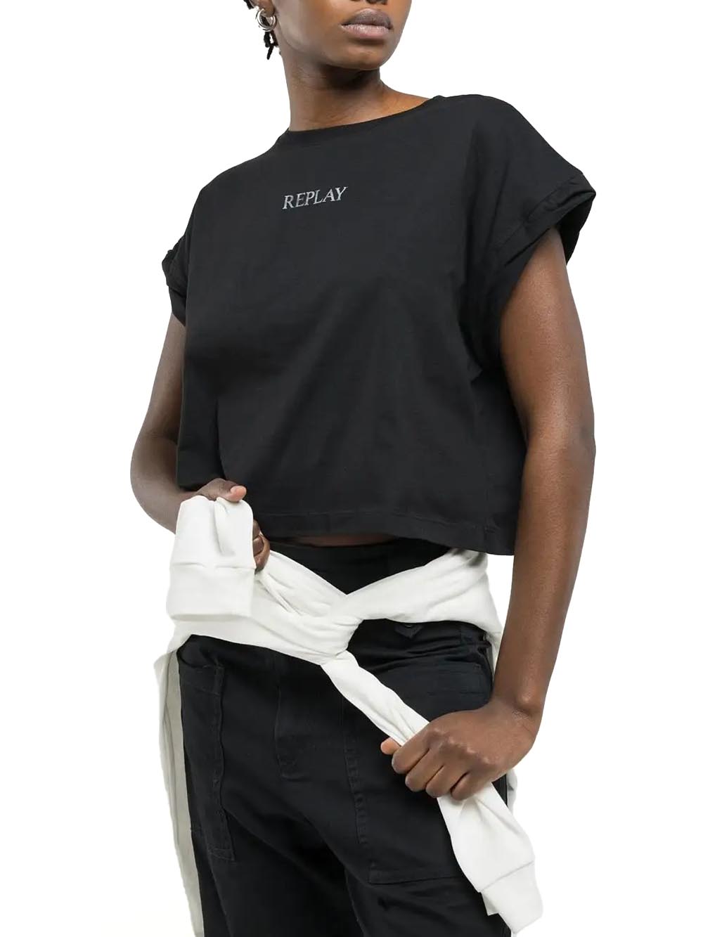 Replay T-shirt Donna W3417 .000.20994 Nero