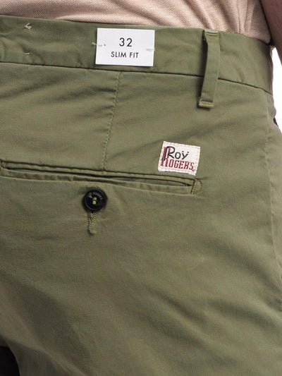 Roy Roger's Pantalone Uomo New Rolf Man Rru013 C925 Verde militare