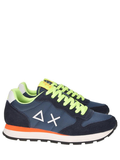 SUN68 Sneaker Uomo Z35102 Tom Fluo Blue