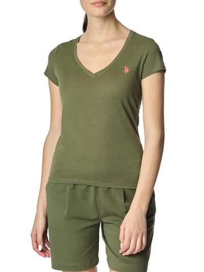 U.S. Polo Assn. T-shirt Donna Bell Us41354002 Verde militare