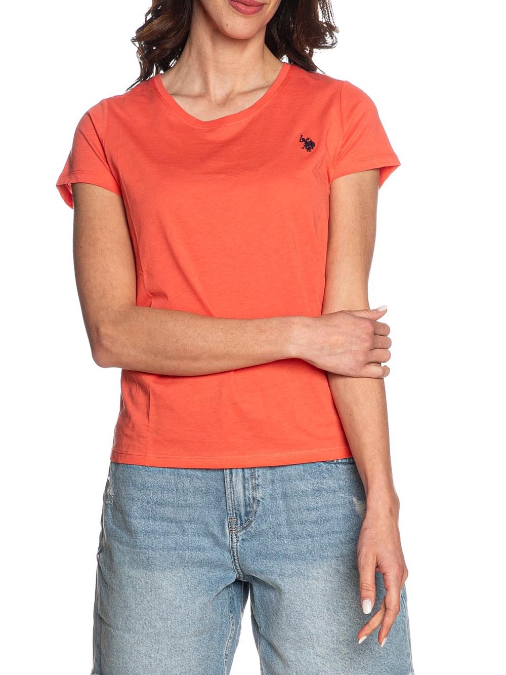 U.S. Polo Assn. T-shirt Donna Cry Us41354008 Corallo