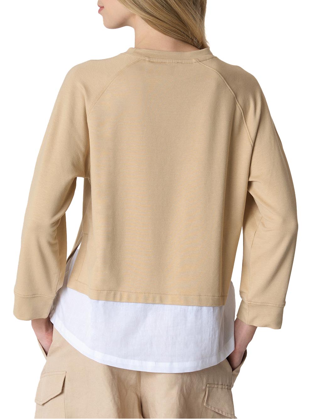 U.S. Polo Assn. Felpa Donna Laila Us41387003 Beige/panna