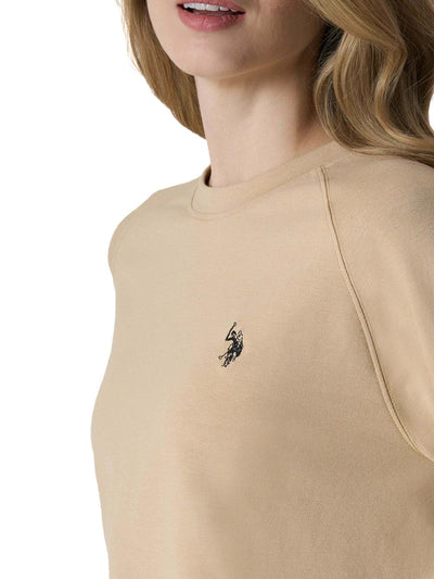U.S. Polo Assn. Felpa Donna Laila Us41387003 Beige/panna