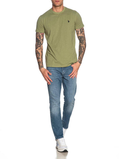 U.S. Polo Assn. T-shirt Uomo Mick Us41154004 Verde salvia