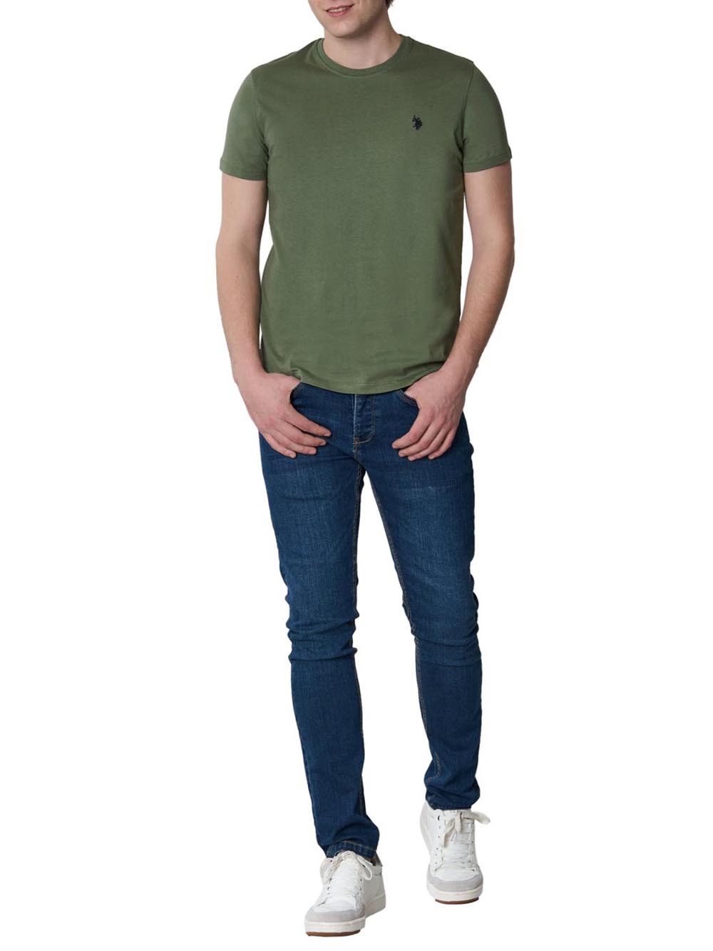 U.S. Polo Assn. T-shirt Uomo Mick Us41154004 Verde militare