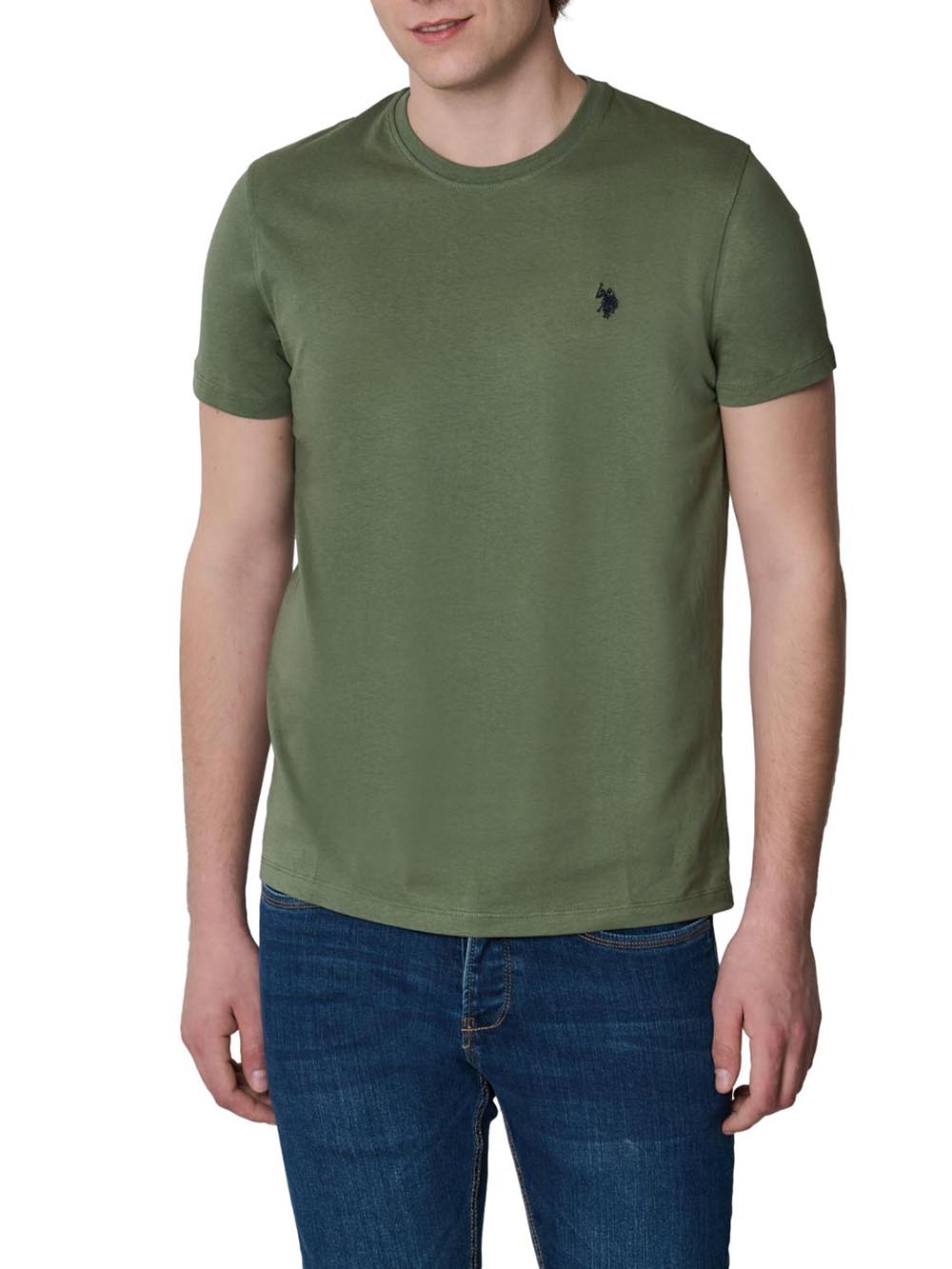 U.S. Polo Assn. T-shirt Uomo Mick Us41154004 Verde militare