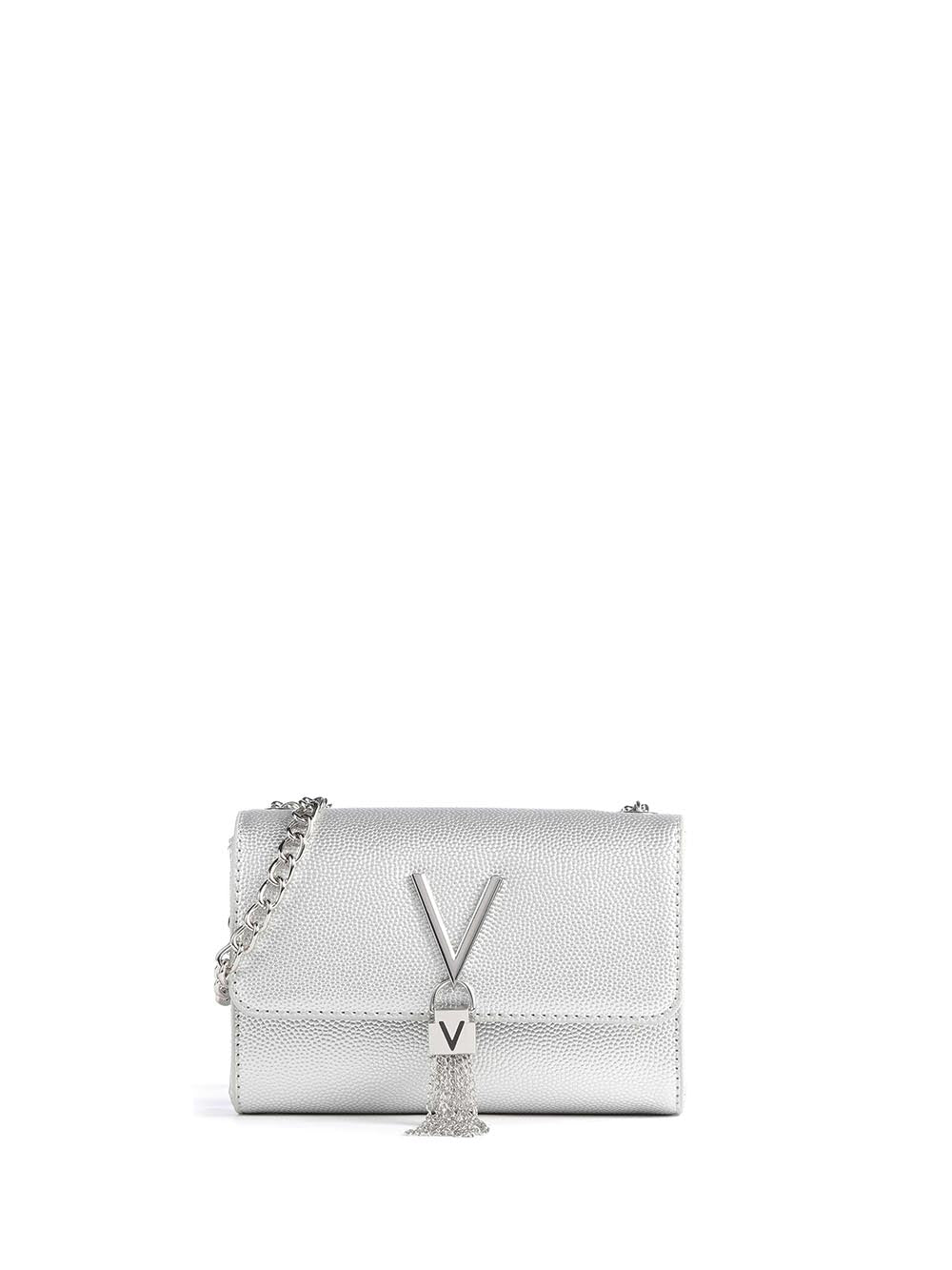Valentino Borsa a Tracolla Donna Vbs1r403g Argento