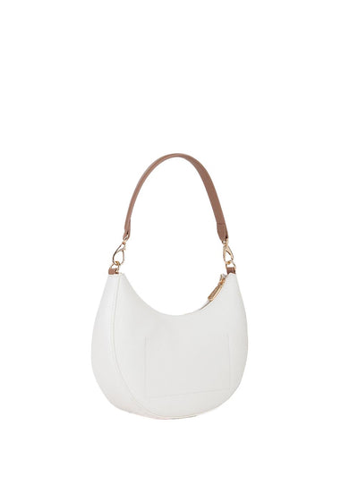 Valentino Borsa a Tracolla Donna Vbs5a808 Bianco/Cuoio