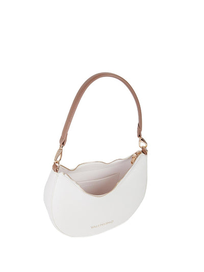 Valentino Borsa a Tracolla Donna Vbs5a808 Bianco/Cuoio