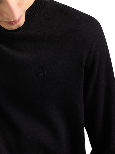 Armani Exchange Pullover Uomo Xm000338 Af12291 Nero
